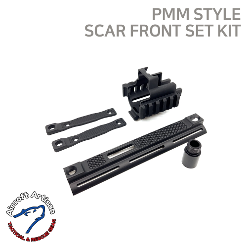 [AA] PMM Style Scar Front set Kit For WE GBB / VFC AEG (BLACK)