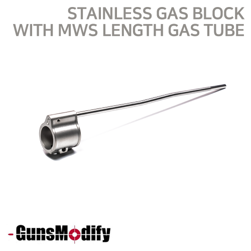 [GM] Stainless Gas Block with MWS Length Gas Tube