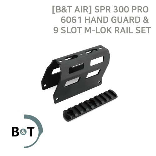 [B&amp;T AIR] SPR 300 PRO  6061 HAND GUARD &amp;  9 SLOT M-LOK RAIL SET